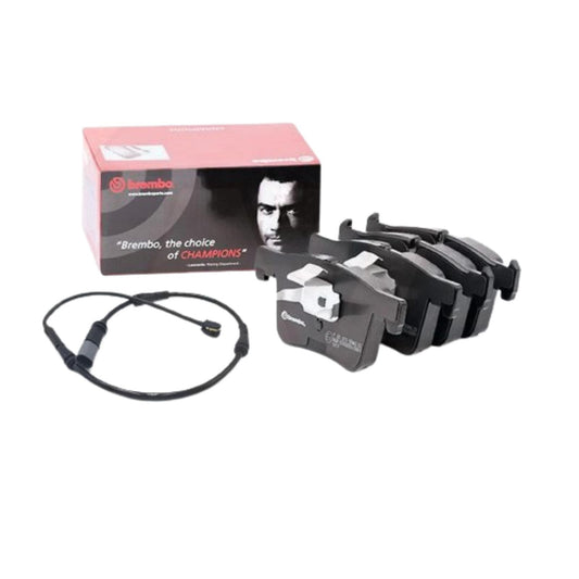 FOR BMW 320d 330d 328i 330i 325d BREMBO FRONT BRAKE PADS & WEAR SENSOR WIRE