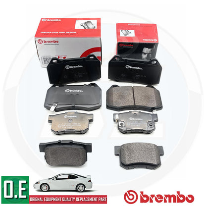 FOR HONDA INTEGRA DC5 TYPE R BREMBO FRONT REAR BRAKE PADS FR RR OEM BREMBO