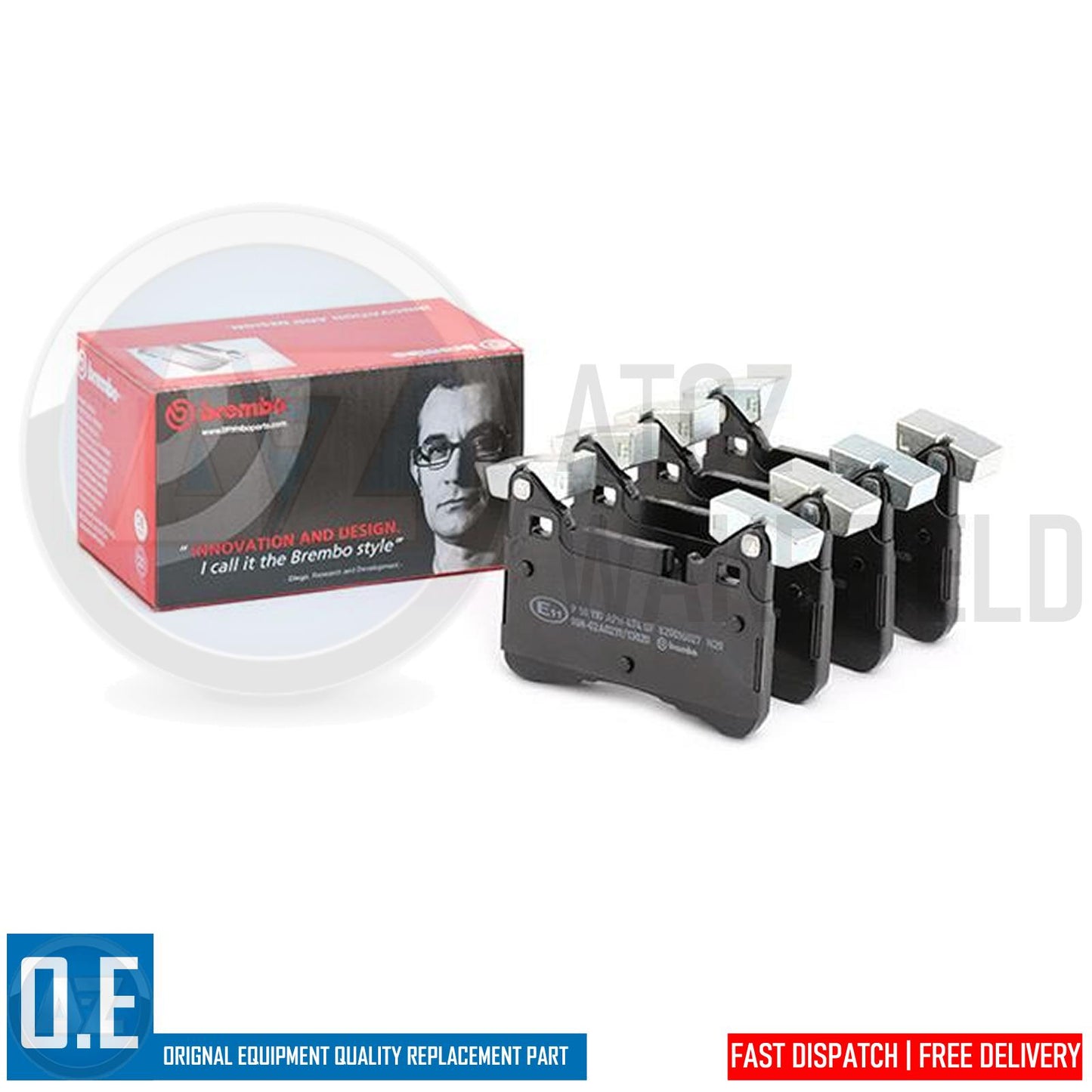 FOR MERCEDES C63 E63 CLS63 AMG REAR GENUINE BREMBO BRAKE PADS A0004203400