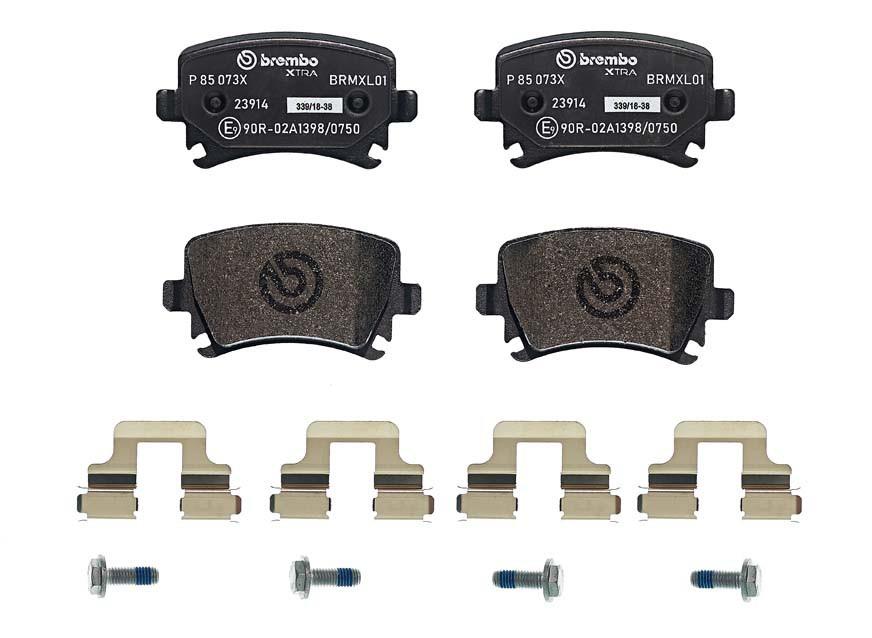 Rear Brembo Xtra Performance Fast Road Brake Pads For Seat Altea + Altea XL