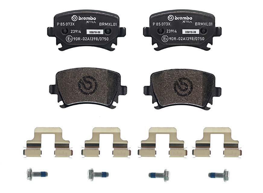 Rear Brembo Xtra Performance Fast Road Brake Pads For Skoda Octavia