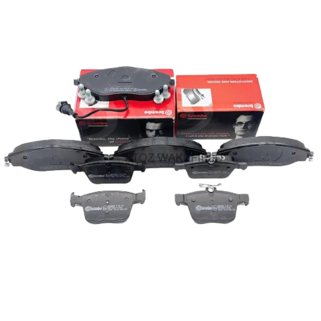 P85131/P85124 FRONT & REAR AXLE BREMBO BRAKE PADS FOR AUDI SEAT SKODA VW