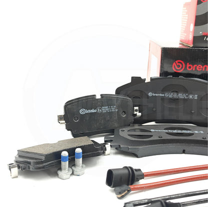 FOR AUDI S6 S7 S8 SQ7 SQ8 BREMBO FRONT REAR BRAKE PADS & WEAR WIRE SENSORS