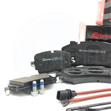 FOR AUDI S6 S7 S8 SQ7 SQ8 BREMBO FRONT REAR BRAKE PADS & WEAR WIRE SENSORS