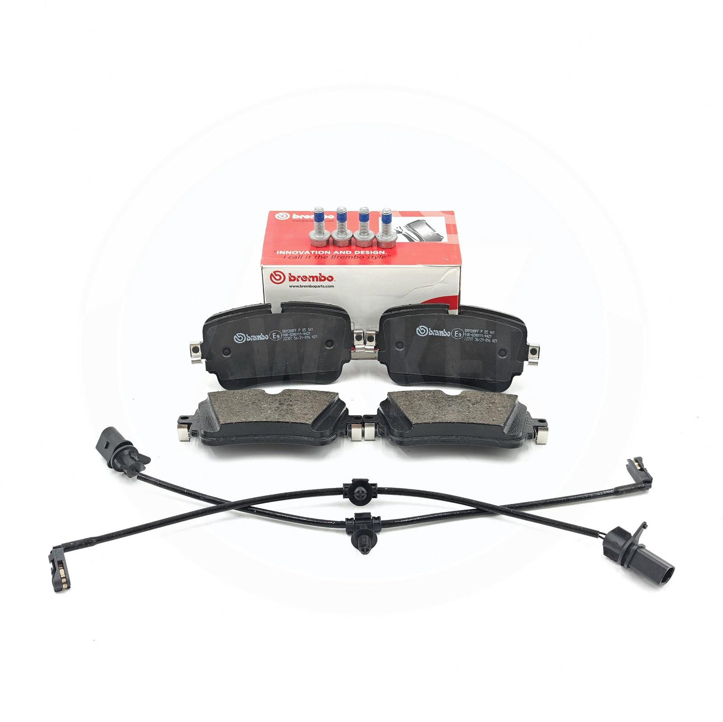 FOR VW TOUAREG R 3.0 R 2020- BREMBO FRONT REAR BRAKE PADS & WEAR SENSOR WIRES