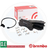 FOR AUDI Q7 Q8 SQ7 SQ8 S6 S7 S8 FRONT BREMBO OEM BRAKE PADS & WEAR WIRE SENSORS