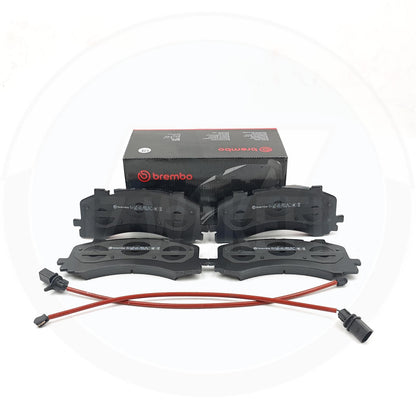 FOR AUDI S6 S7 S8 SQ7 SQ8 DRILLED FRONT BRAKE DISCS BREMBO PADS SENSORS 400mm