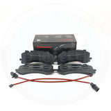 FOR AUDI S6 S7 S8 SQ7 SQ8 BREMBO FRONT REAR BRAKE PADS & WEAR WIRE SENSORS