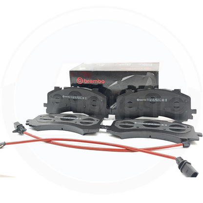 FOR AUDI S6 S7 S8 SQ7 SQ8 DRILLED FRONT BRAKE DISCS BREMBO PADS SENSORS 400mm