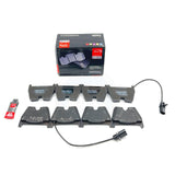 FOR AUDI RS4 B7 B8 RS5 R8 LAMBORGHINI GALLARDO APEC BLACK FRONT BRAKE PADS SET