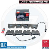 FOR AUDI RS4 B7 B8 RS5 R8 LAMBORGHINI GALLARDO APEC BLACK FRONT BRAKE PADS SET