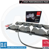 FOR AUDI RS4 B7 B8 RS5 R8 LAMBORGHINI GALLARDO APEC BLACK FRONT BRAKE PADS SET