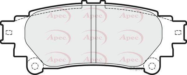 FOR LEXUS IS250 IS220d IS300h APEC REAR BRAKE PADS 0446653020 AKEBONO SYSTEM