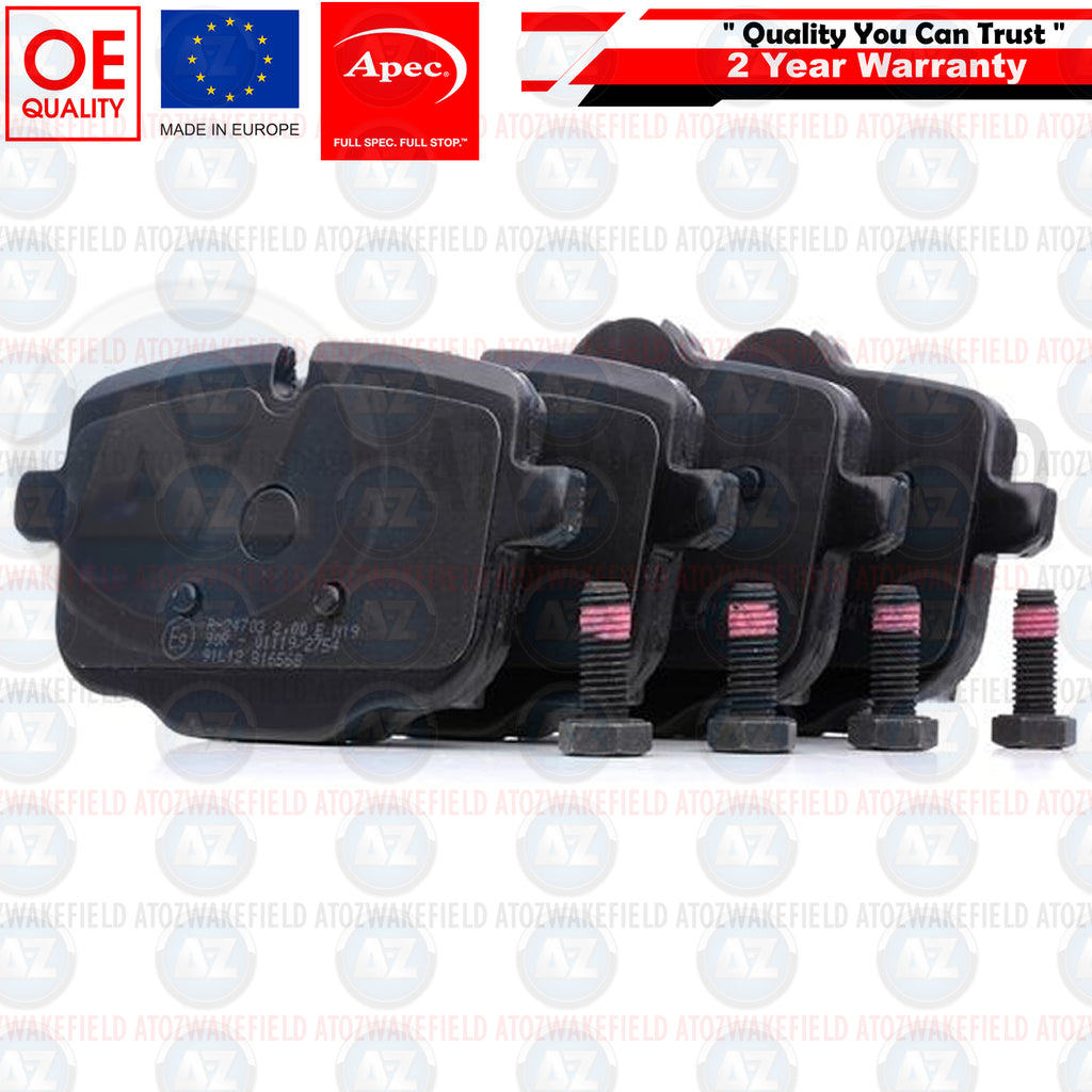 FOR BMW 740e 740Le 750i M760i REAR PREMIUM APEC BRAKE PADS SET BRAND NEW 2015-