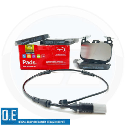 FITS BMW 330d F30 F31 F34 M SPORT FRONT REAR BRAKE PADS WEAR WIRE SENSORS APEC