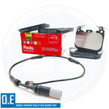 FOR BMW 320d 330d 335d 420d 430d 435d M SPORT APEC FRONT BRAKE PADS WEAR SENSOR