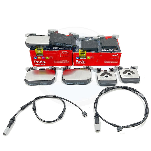 FITS BMW 114i F20 F21 M SPORT FRONT REAR BRAKE PADS WEAR WIRE SENSORS APEC