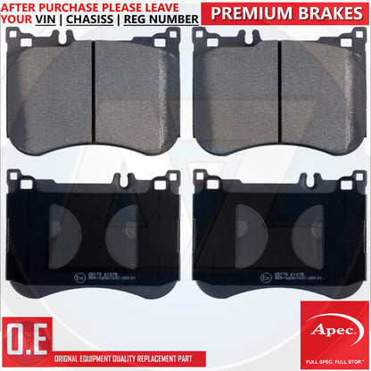 FOR MERCEDES E53 CLS53 AMG S-CLASS AMG SPORT APEC FRONT BRAKE PADS & WEAR SENSOR