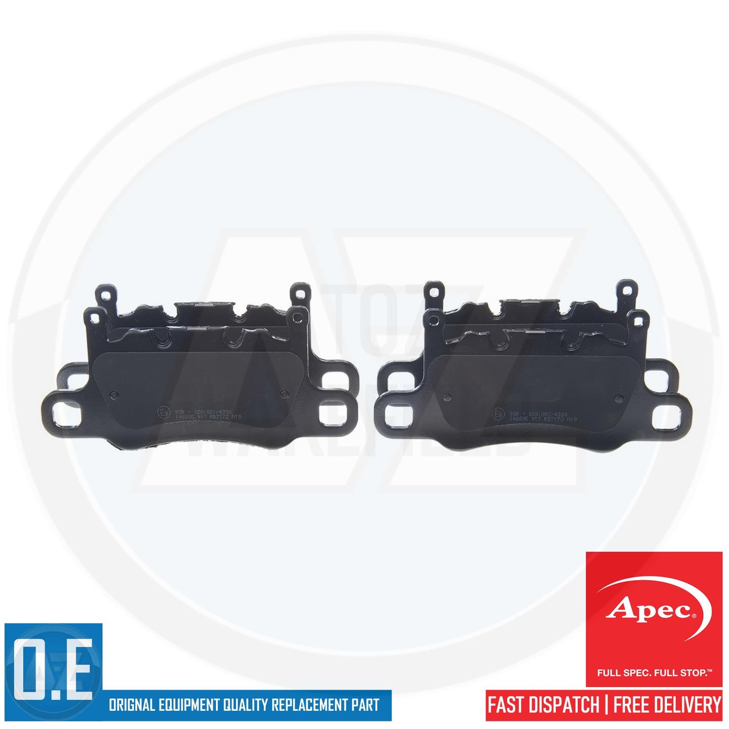 FOR PORSCHE 911 992 CARRERA 4 GTS 3.8 TURBO S APEC REAR BRAKE PADS 99135294603