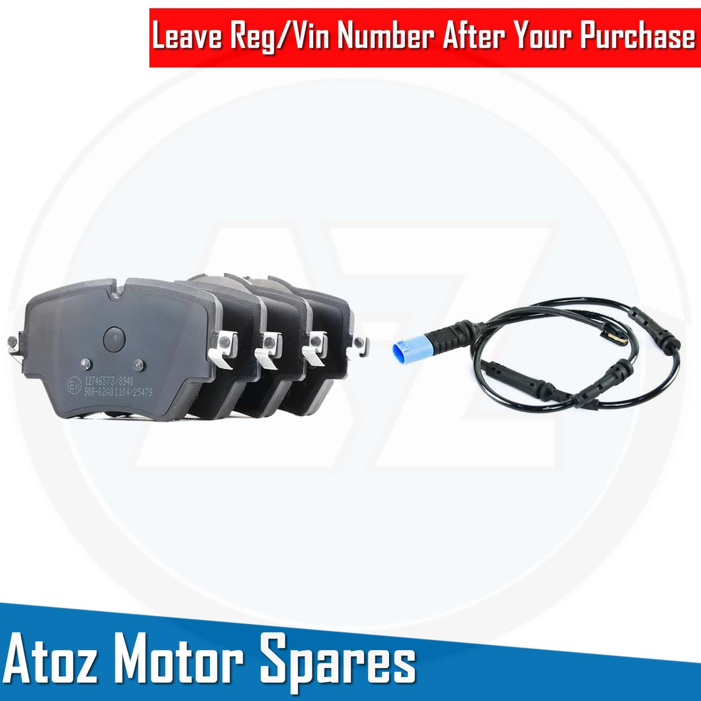 FOR BMW 320d 320i 420d 420i G20 G21 G22 G23 G26 FRONT BRAKE PADS SET WEAR SENSOR