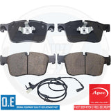 FOR JAGUAR F I PACE XE XF RANGE ROVER VELAR APEC FRONT BRAKE PADS & WEAR SENSOR