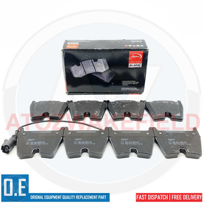 FOR AUDI RS3 RSQ3 TTRS APEC BLACK PERFORMANCE FRONT BRAKE PADS SET 8V0698151N