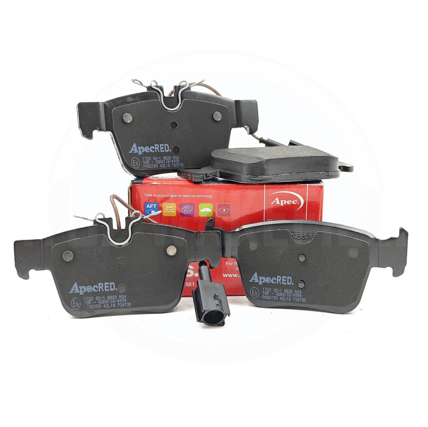 FOR MASERATI LEVANTE 3.0 M161 APEC REAR BRAKE PADS SET & WEAR SENSOR WIRE 2016->