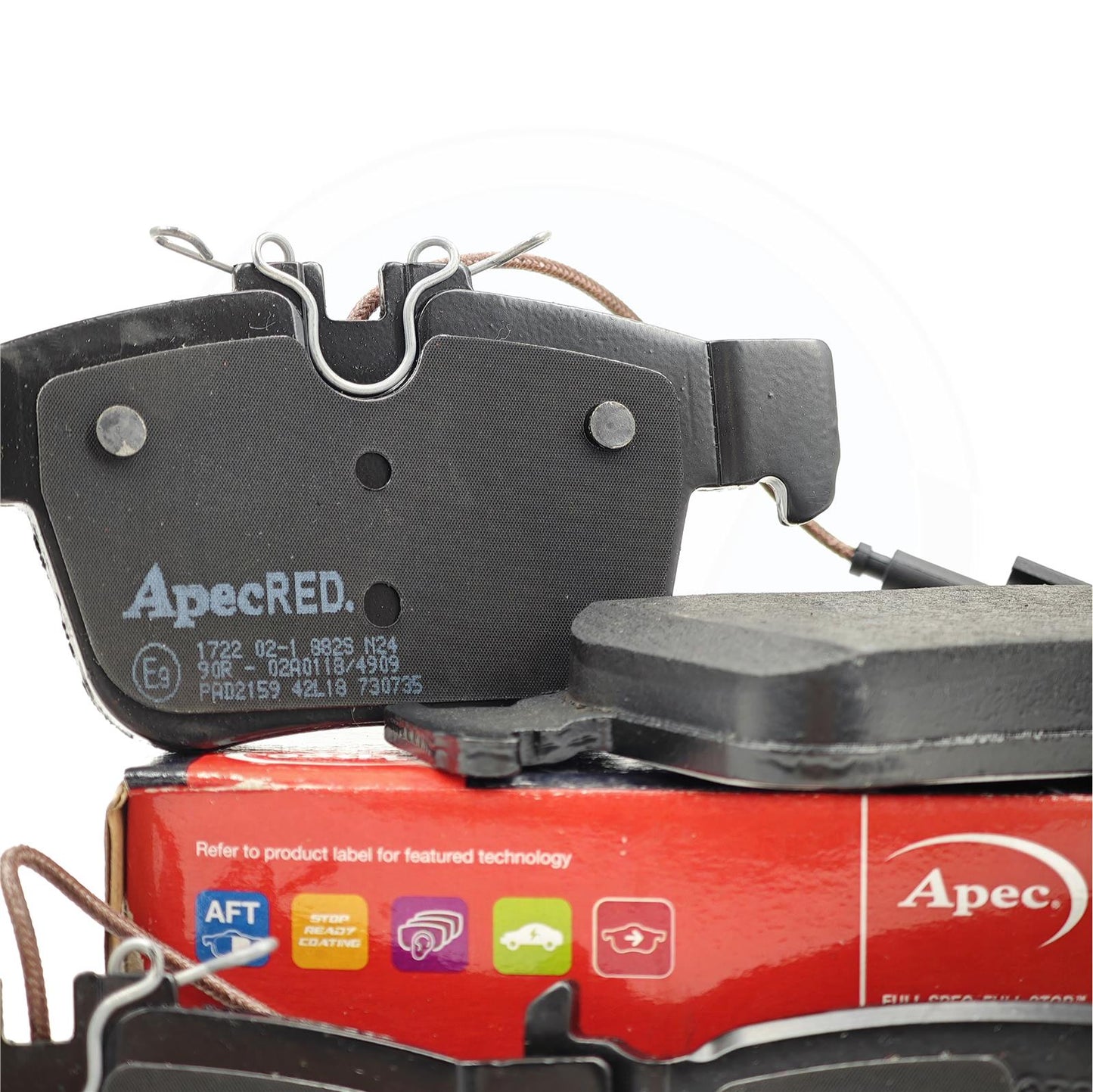 FOR MASERATI LEVANTE 3.0 M161 APEC REAR BRAKE PADS SET & WEAR SENSOR WIRE 2016->