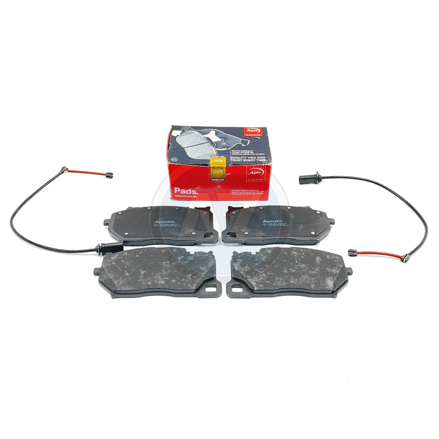 FOR BENTLEY CONTINENTAL FLYING SPUR 18- APEC FRONT BRAKE PADS SENSORS 3SA698151