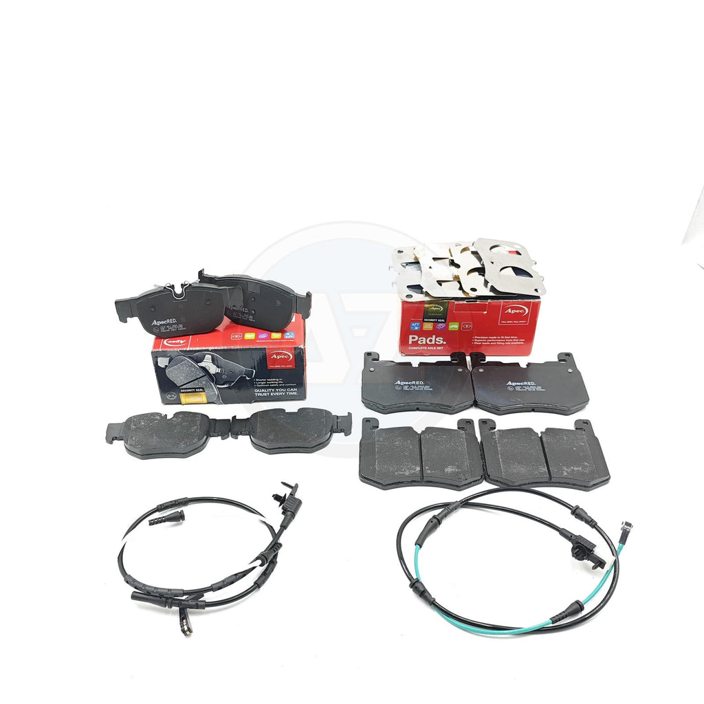 FOR JAGUAR F-PACE SVR RANGE ROVER VELAR SCV8 FRONT REAR BRAKE PADS WEAR SENSORS
