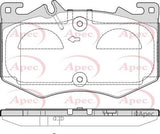 FOR MERCEDES A35 A45 CLA35 CLA45 GLA35 GLA45 GLB35 AMG FRONT APEC BRAKE PADS