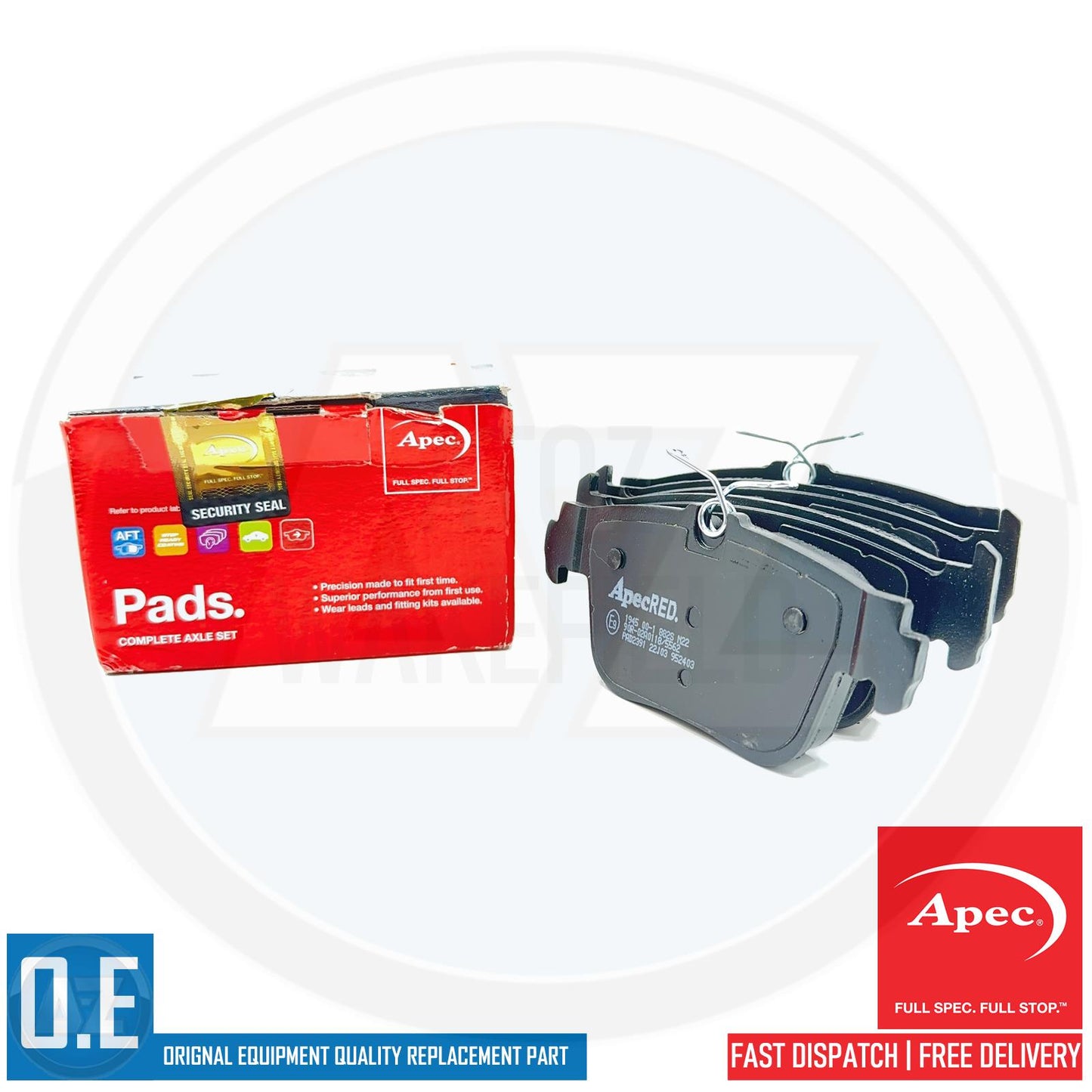 FOR AUDI RS3 S3 8Y VW GOLF GTI R MK8 CUPRA LEON FORMENTOR REAR BRAKE PADS SET