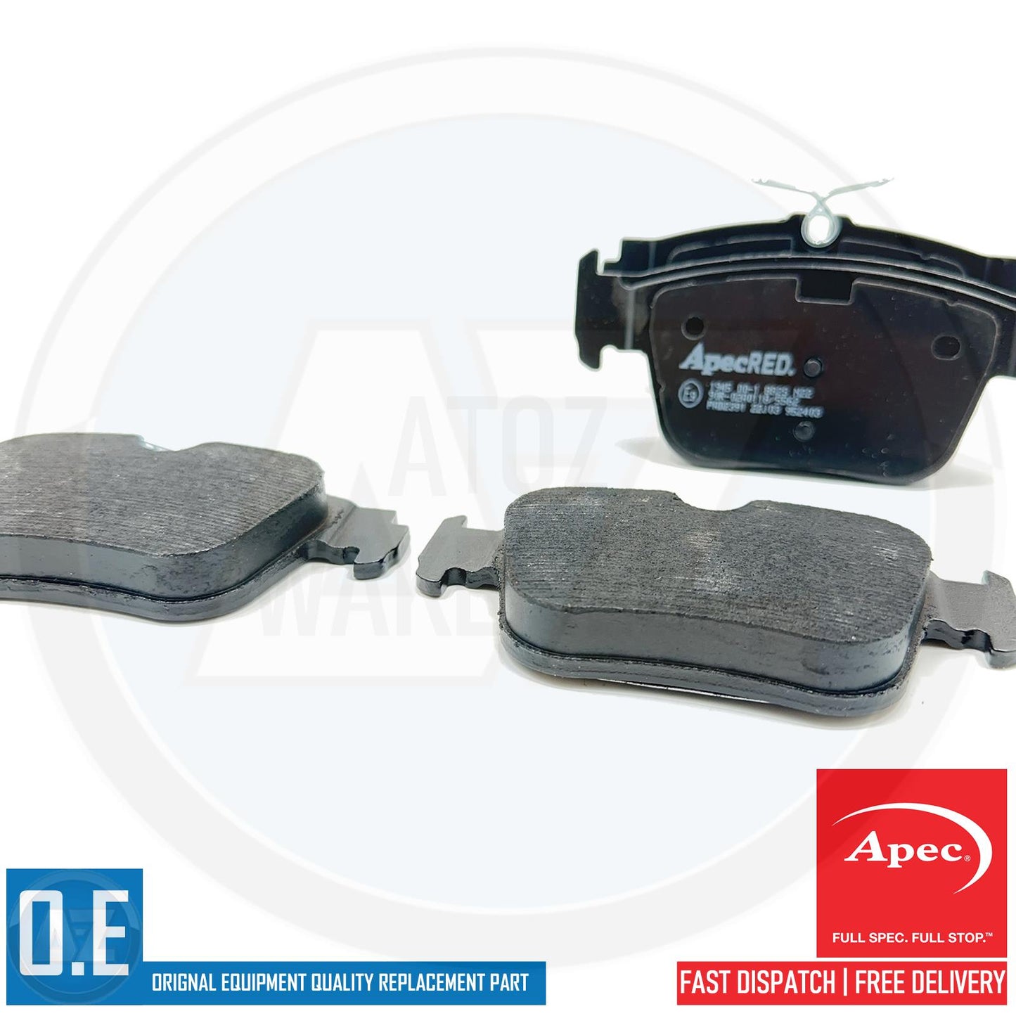 FOR AUDI RS3 S3 8Y VW GOLF GTI R MK8 CUPRA LEON FORMENTOR REAR BRAKE PADS SET