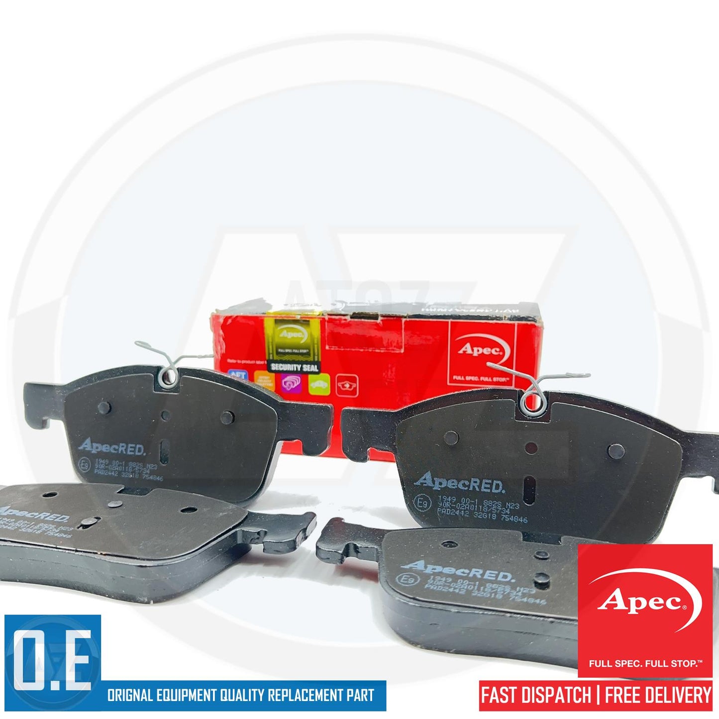 FOR POLESTAR 1 PHEV 2018- APEC REAR BRAKE PADS 31687742