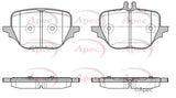 FOR MERCEDES S350d S400d S450e S500 APEC REAR BRAKE PADS SET & WEAR SENSOR WIRE
