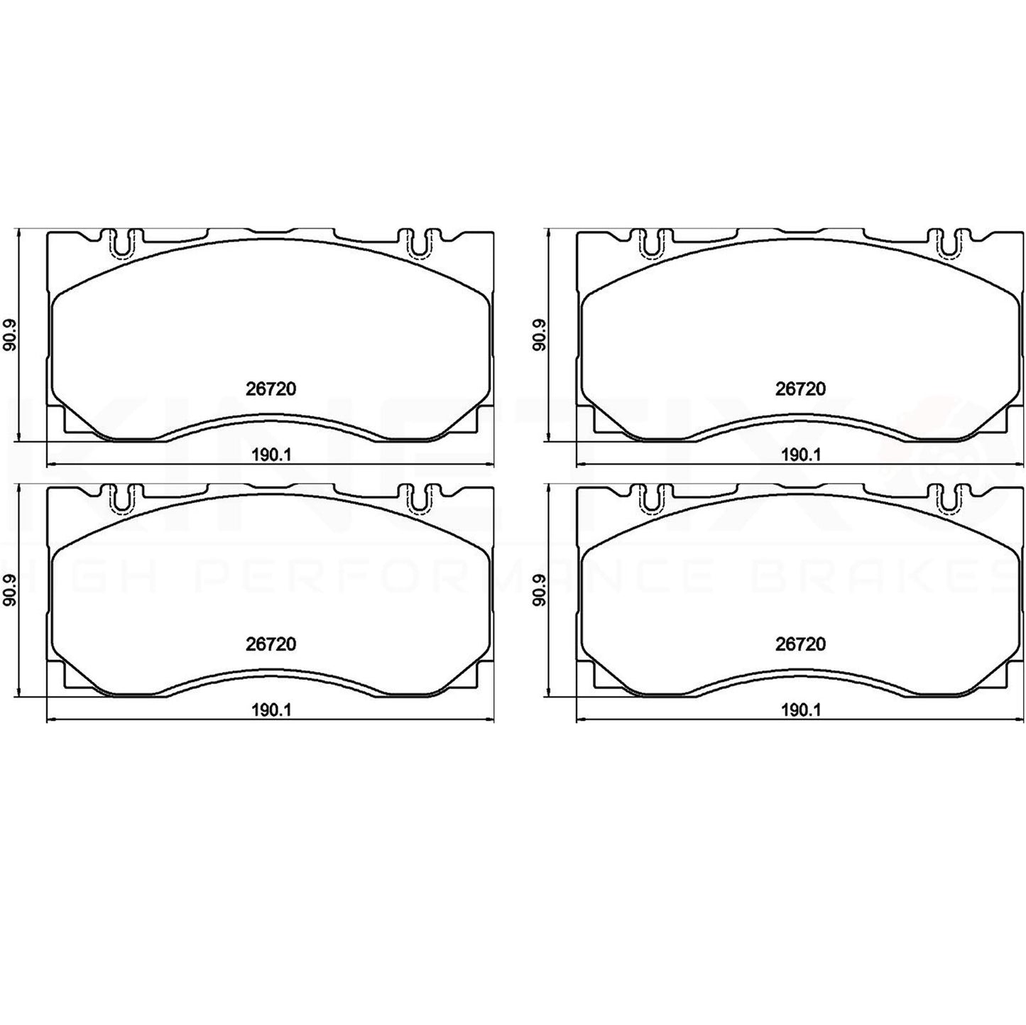 FOR MERCEDES AMG GT 63 E53 SL43 S55 S63 AMG FRONT BRAKE PADS & WEAR WIRE SENSORS