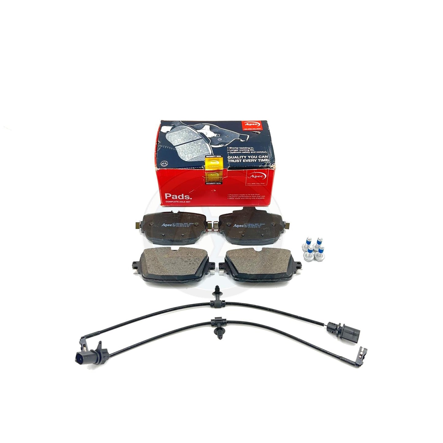 FOR AUDI RS6 RS7 RSQ8 APEC FRONT REAR BRAKE PADS & WEAR SENSORS WIRE