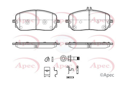 FOR MERCEDES C300 C300d GLC200 GLC220d GLC300 APEC FRONT BRAKE PADS SET