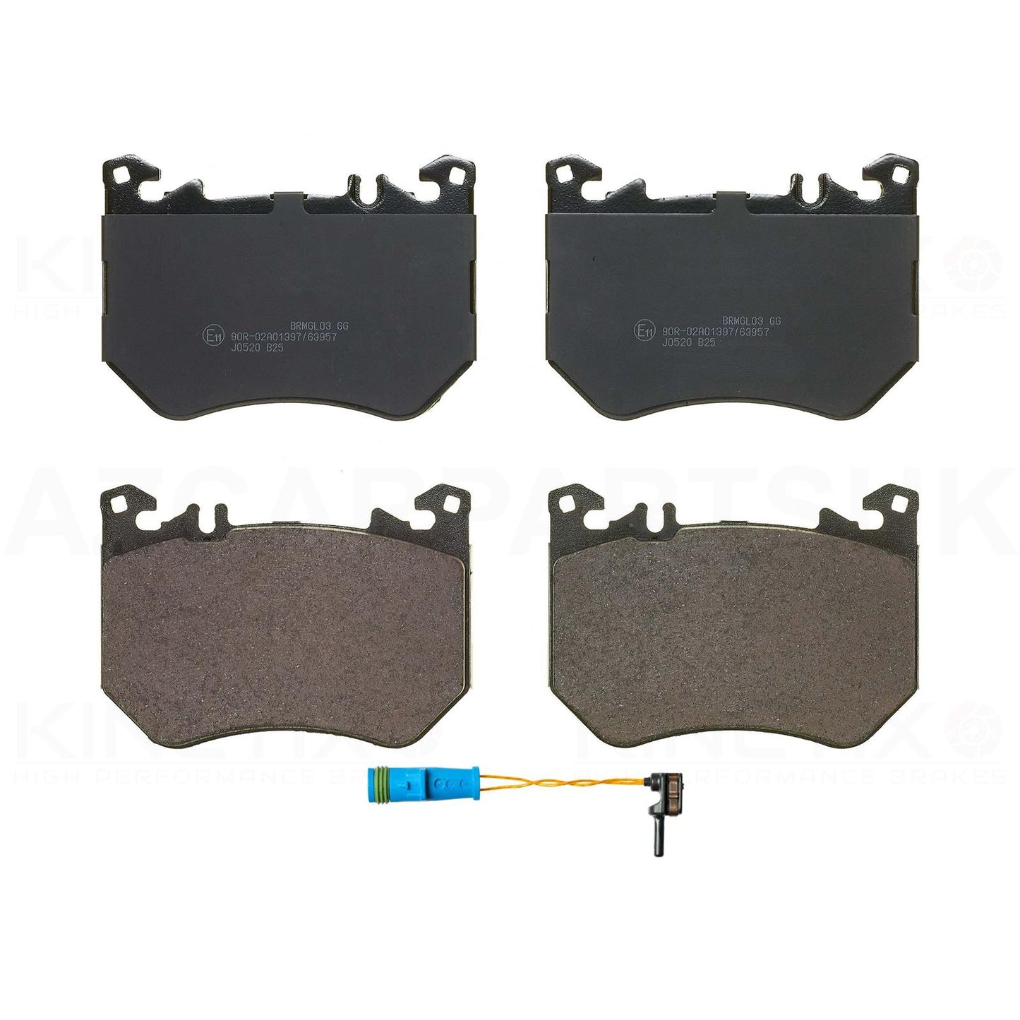 FOR MERCEDES C43 GLC43 AMG FRONT BRAKE PADS & WEAR WIRE SENSOR LEAD A0004210602 / 0004210602