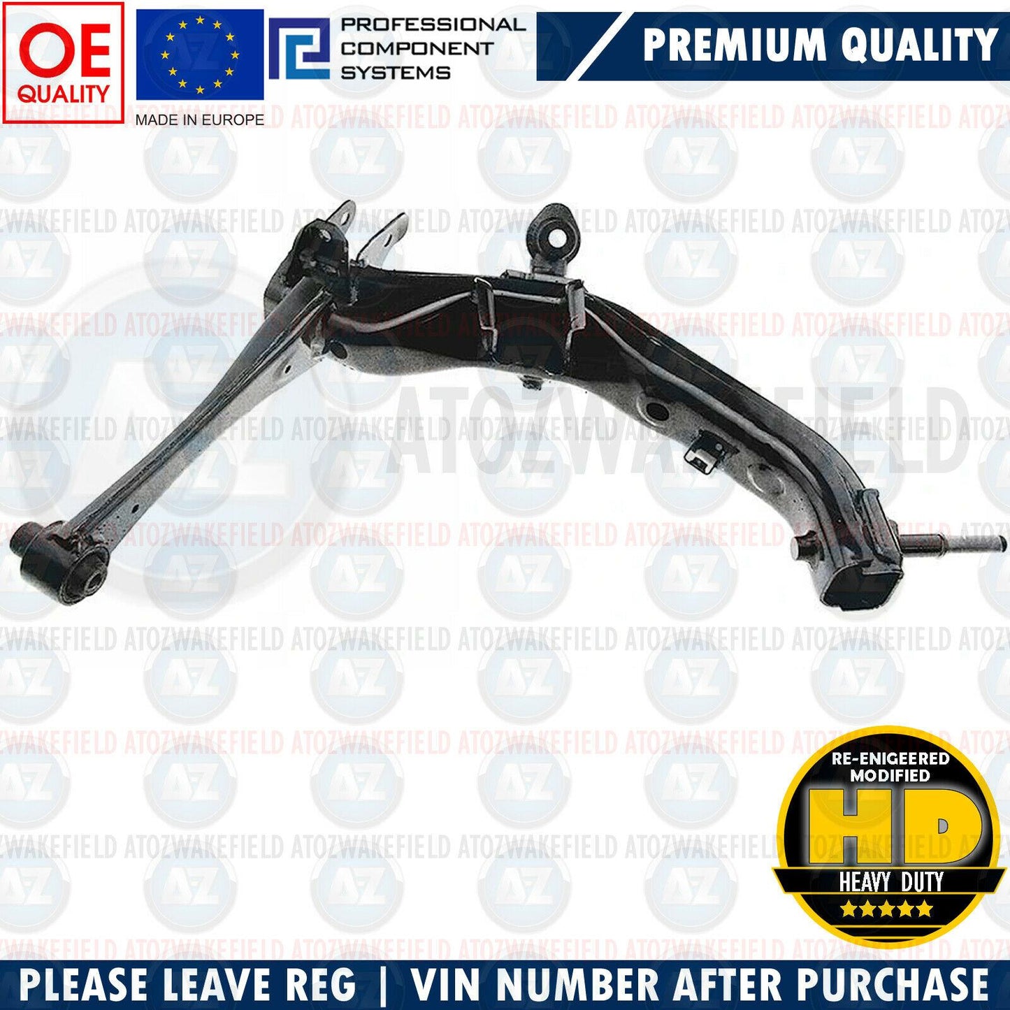 FOR TOYOTA AVENSIS 2003-2008 T25 REAR LOWER SUSPENSION CONTROL TRAILING ARMS X2