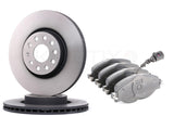 FOR AUDI SEAT SKODA VW FRONT PREMIUM QUALITY HIGH CARBON BRAKE DISCS & PADS 312m