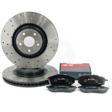 FOR SUBARU LEGACY 3.0 R SPEC B FRONT DRILLED PERFORMANCE BRAKE DISCS PADS 316mm