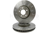FOR TRANSPORTER T5 T6 CRAVELLE MULTIVAN FRONT J GROOVED BRAKE DISCS PADS 340mm