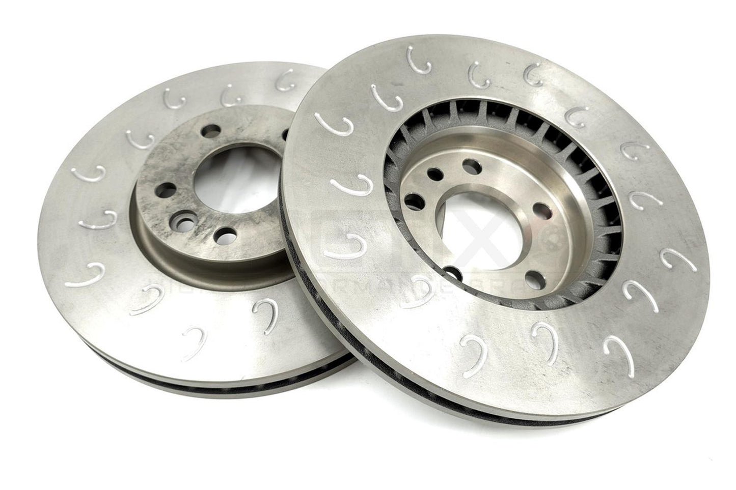 FOR TRANSPORTER MULTIVAN CARAVELLE T5 T6 J GROOVED FRONT BRAKE DISCS PAIR 340mm