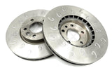 FOR TRANSPORTER T5 T6 CRAVELLE MULTIVAN FRONT J GROOVED BRAKE DISCS PADS 340mm
