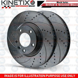 FITS FORD TRANSIT TOURNEO CUSTOM FRONT REAR DRILLED GROOVED BRAKE DISCS PADS