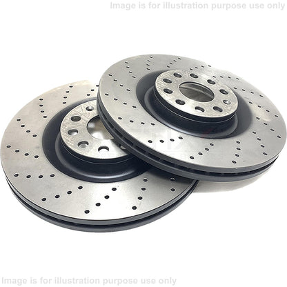 FOR ALFA ROMEO GIULIA 2.2 D 2.0 CROSS DRILLED FRONT BRAKE DISCS PADS 305mm