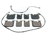 FOR BMW 218d F22 F23 M SPORT FRONT REAR BRAKE PADS WEAR WIRE SENSORS
