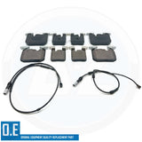 FOR BMW 118d F20 F21 M SPORT FRONT REAR BRAKE PADS WEAR WIRE SENSORS