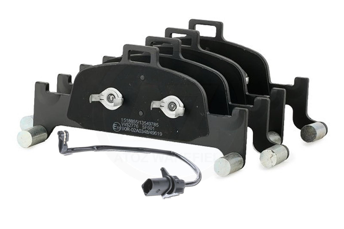 FOR AUDI A4 A5 A6 A7 Q5 FRONT BRAKE PADS SET & WEAR WIRE SENSOR LEAD